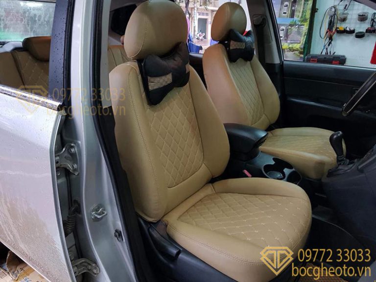 Bọc ghế da xe Kia Carens 1 Bọc ghế da xe Kia Carens