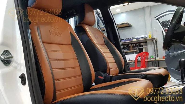Bọc ghế da xe Yaris 1 bọc ghế da xe Yaris